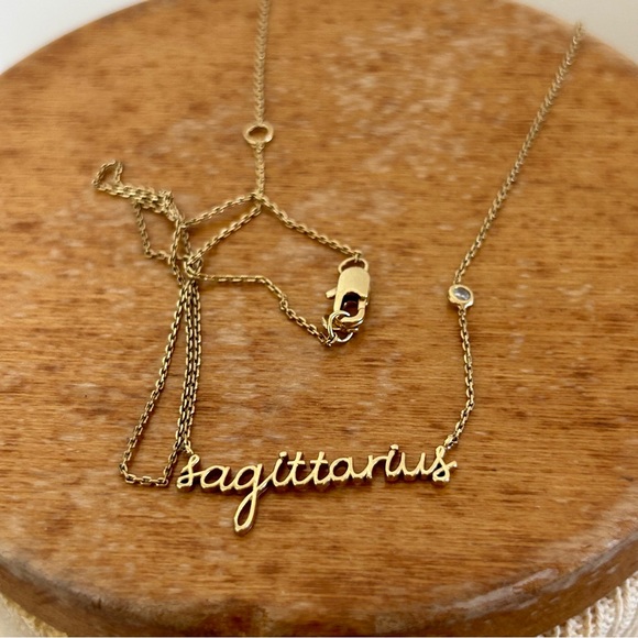 Anthropologie Gold Sagittarius Necklace - Picture 9 of 12